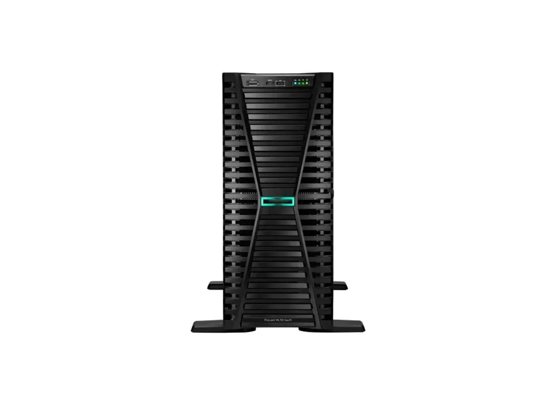 HPE HPE ProLiant ML110 Gen11 Tower Server Xeon Silver 4510 12C 2.4GHz 32GB DDR5 4TB 2x500W P75329-005 — photo du produit