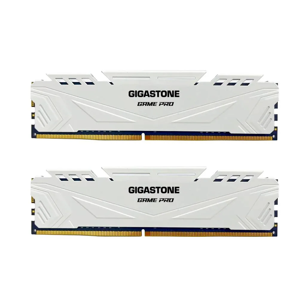 Gigastone Corporation Gigastone GST Game Pro 16GB (2x8GB) DDR4 3200 CL16 White desktop RAM — product photo