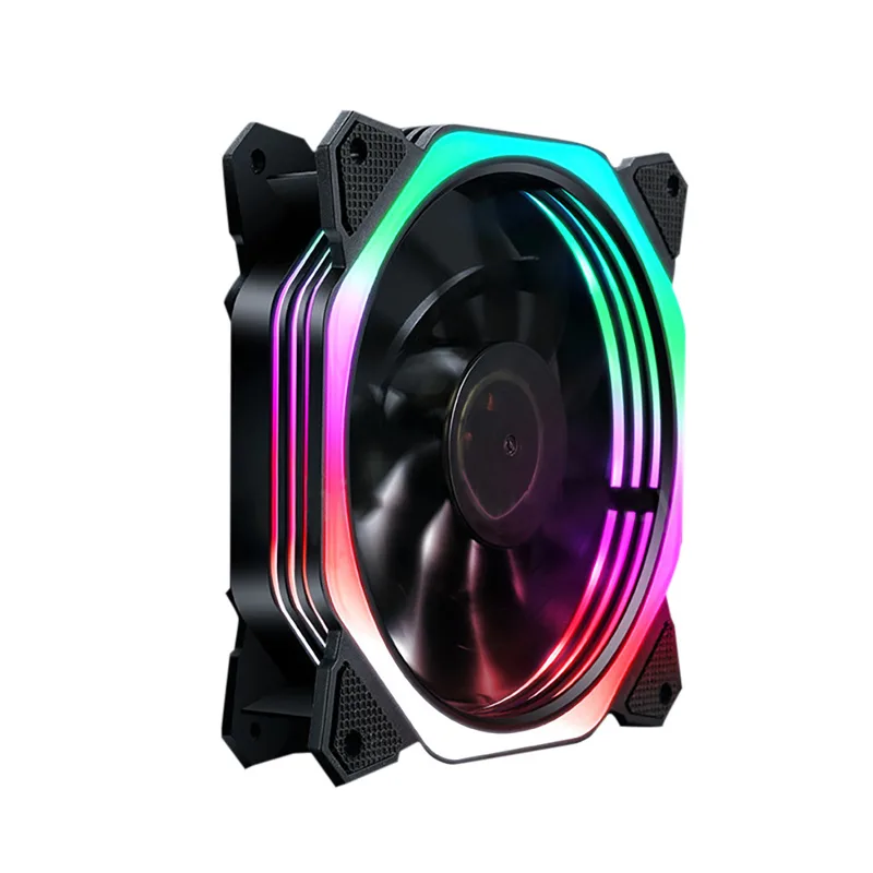 EN-Labs EN-Labs 4LAYLED12025MX 120mm case fan 1100 RPM 28 dBA multi-color LED hydraulic bearing 3/4-pin — תמונת המוצר