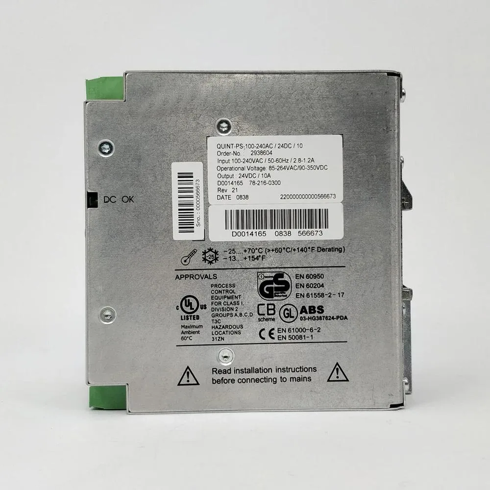 KHACHIMO KHACHIMO QUINT-PS-100-240AC/24DC/10 24VDC 10A power supply — product photo