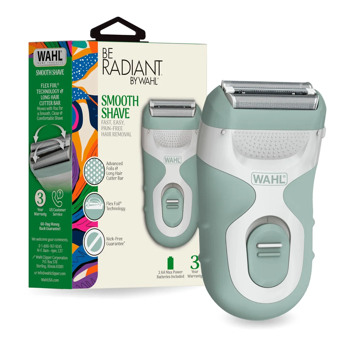 WAHL 3028462 Be Radiant Smooth Shave Cordless Electric Shaver for Women — product photo