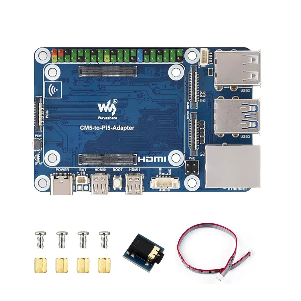 LORDWORLD LORDWORLD CM5 to Pi5 Adapter Board 40PIN GPIO development board — foto del prodotto