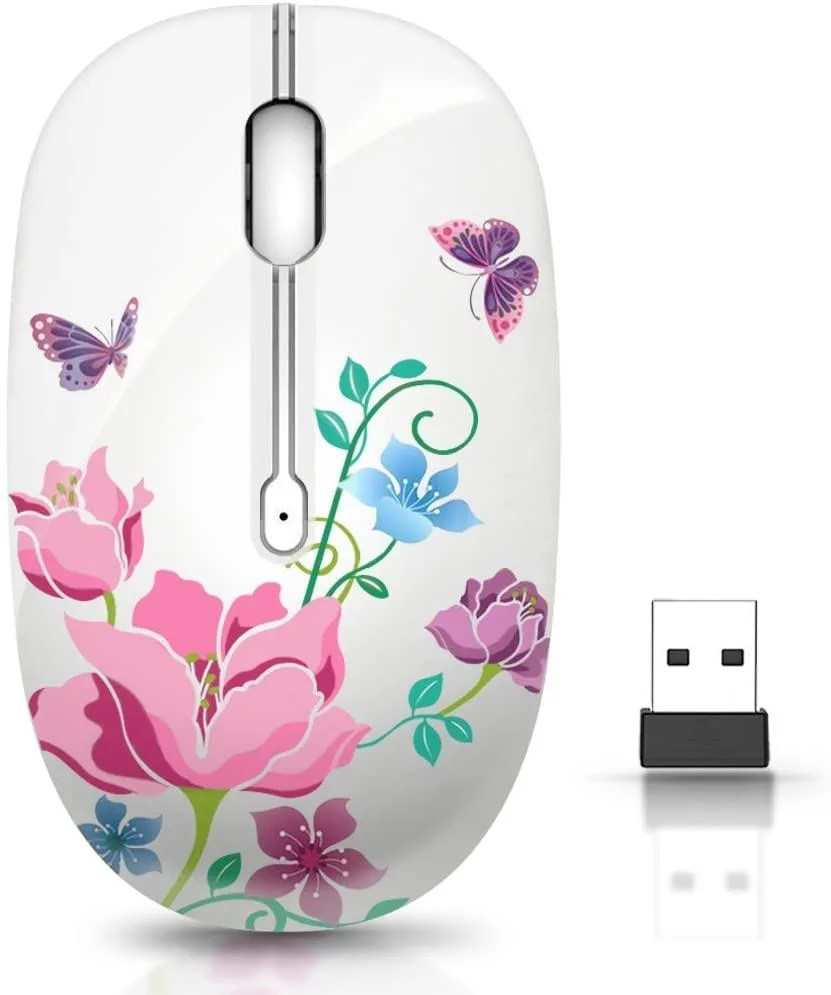 Black right-handed wireless gaming mouse with 16 buttons and a nano receiver