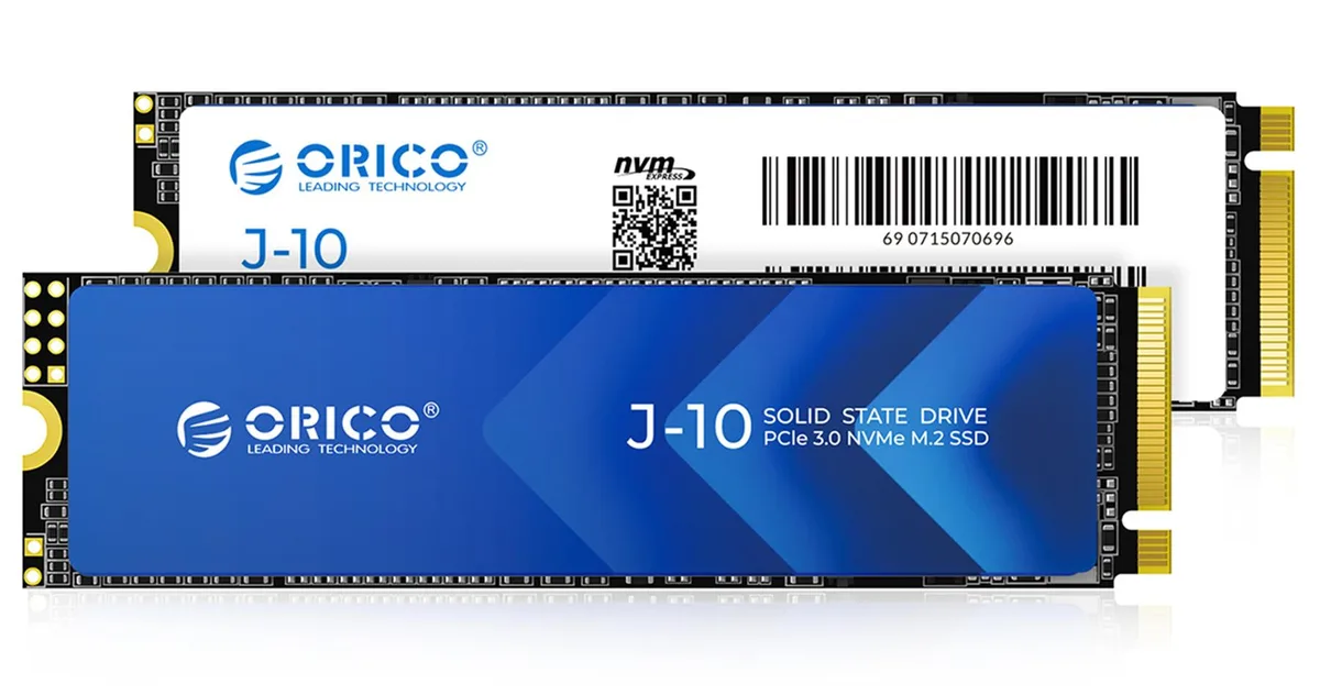 Orico Orico J10 512GB M.2 2280 NVMe internal SSD with cooling vest — product photo