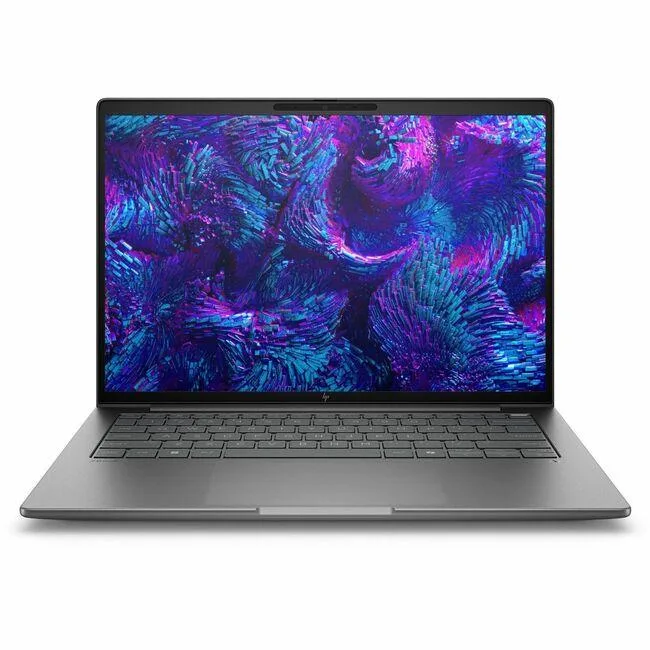 Silver 14 inch touchscreen laptop closed lid