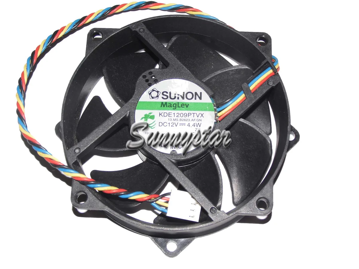 Ten black 92 by 25 mm maglev CPU fans with four-pin connectors