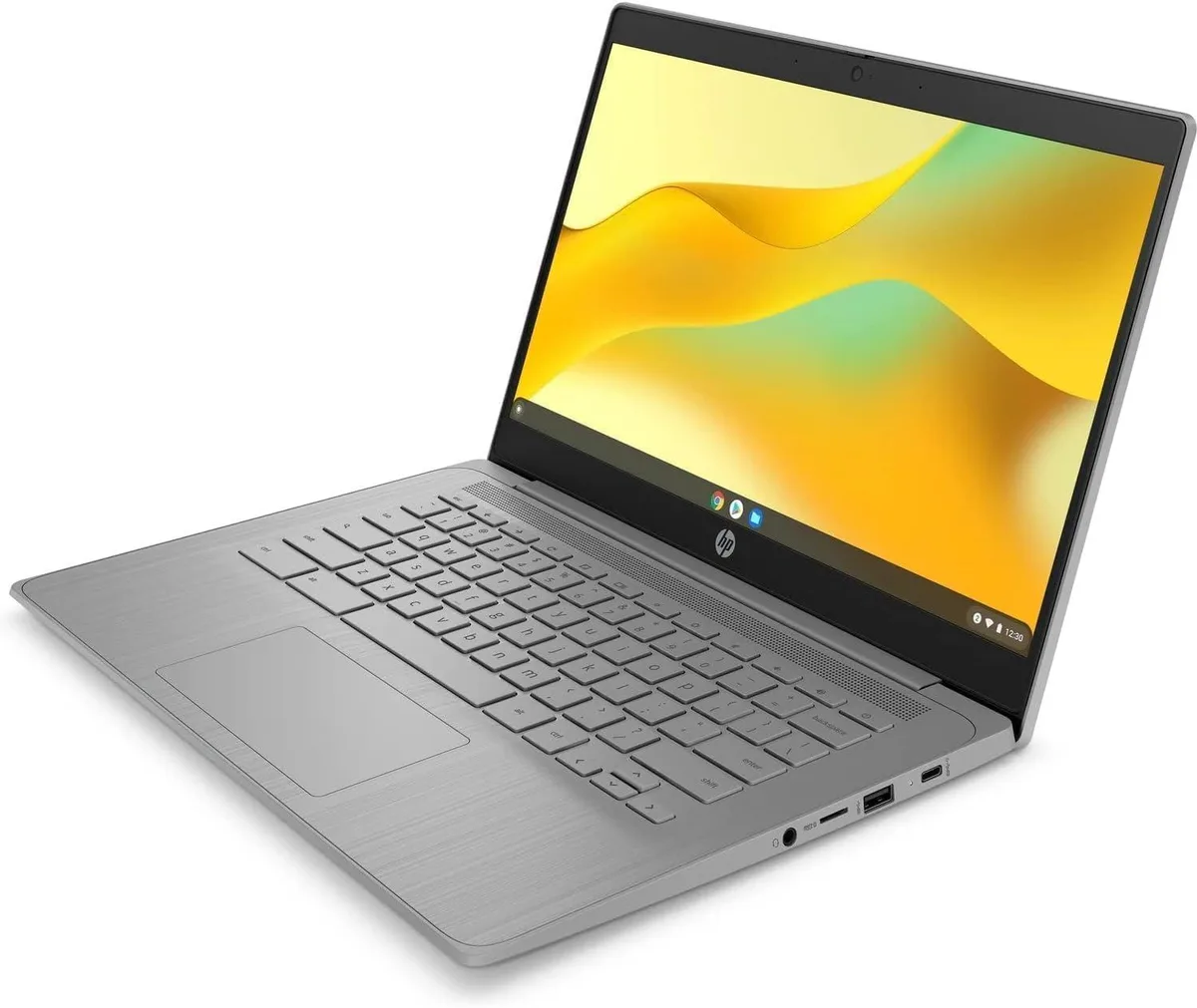 Gray 14 inch Chromebook laptop with thin profile