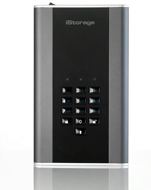 iStorage iStorage diskAshur DT2 8TB external hard drive IS-DT2-256-8000-C-X — תמונת המוצר