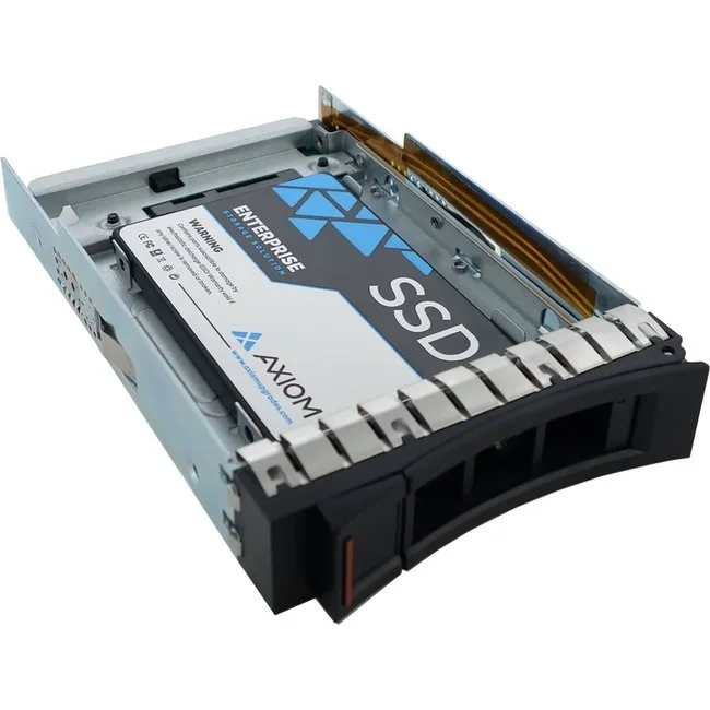 Silver 2.5 inch SATA enterprise SSD with hot-swap tray
