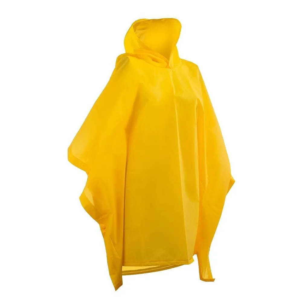 totes Lightweight Hooded Packable Poncho With Side Snaps Yellow — foto produk