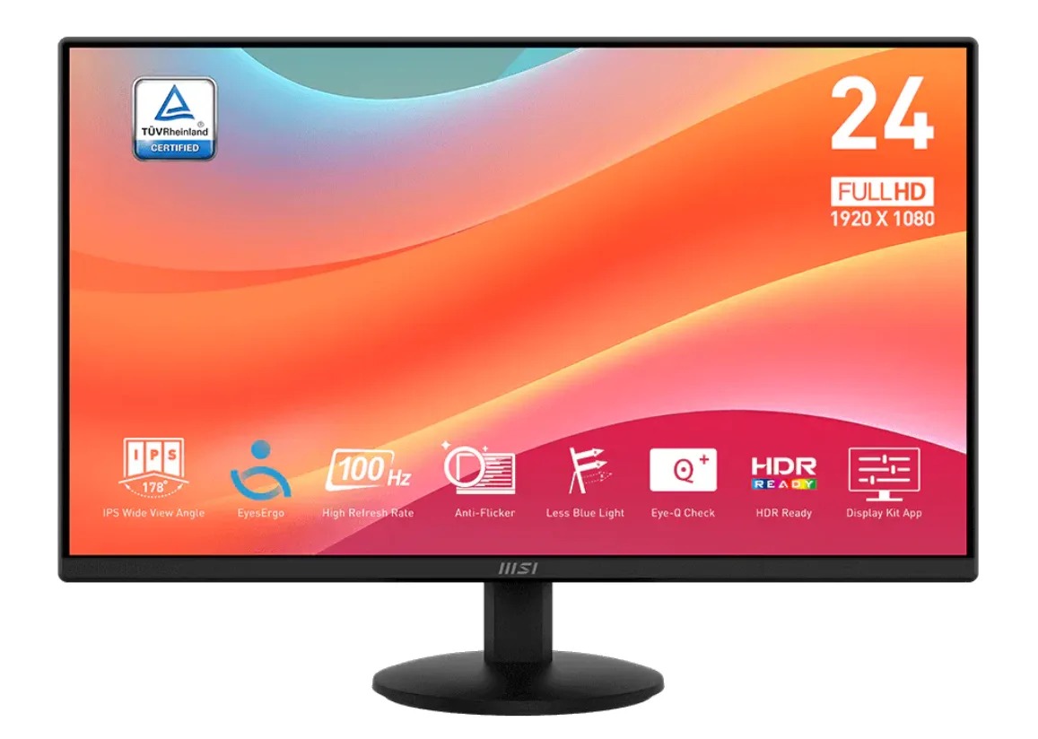 MSI MSI PRO MP242LE 24" 100Hz IPS monitor — product photo