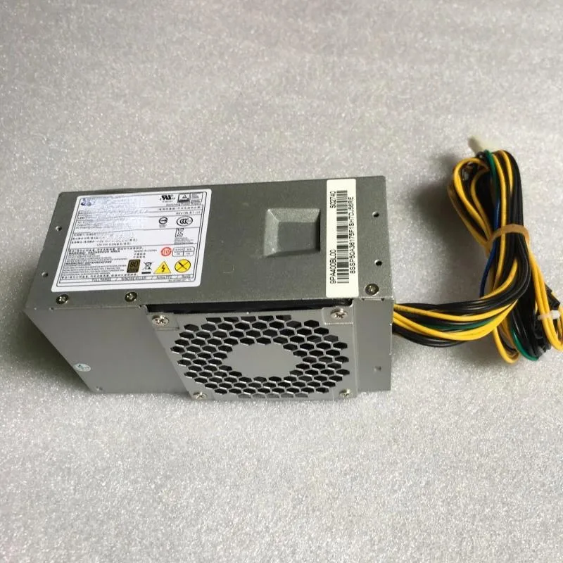 KHACHIMO 450W ATX power supply unit, rectangular metal casing with fan grille and cable bundle