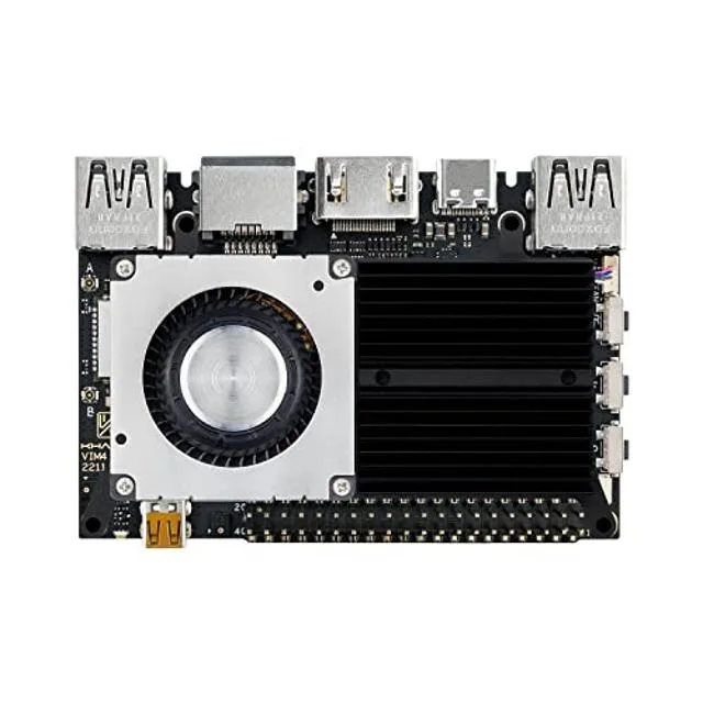 Pioneer Pioneer VIM4 A311D2 3.2 TOPS NPU 8+32GB LPDDR4X 2016MHz barebone mini PC — fotografija proizvoda