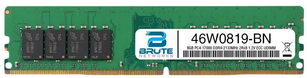 Brute Networks Brute Networks 46W0819-BN 8GB DDR4-2133 ECC UDIMM — product photo