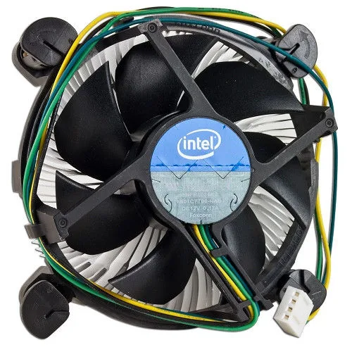 Intel low-profile CPU cooler with 92 mm fan and aluminium heatsink