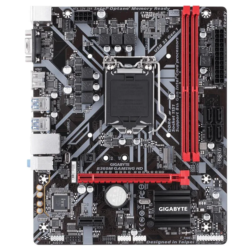 GIGABYTE GIGABYTE B360M GAMING HD Intel motherboard — photo du produit
