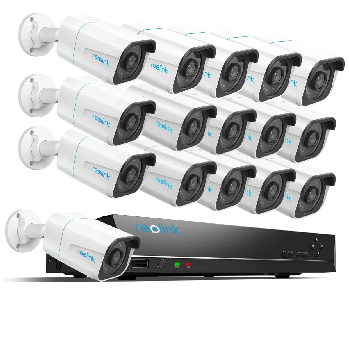 Reolink Reolink 16ch 8MP PoE surveillance security system 4TB 8×18m cable — product photo