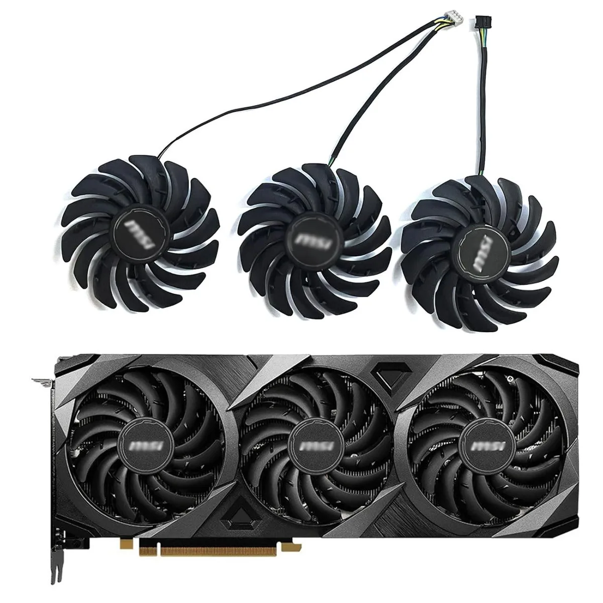 Vszerda Vszerda PLD09210S12HH 85mm 4-pin VGA cooling fan for RTX 3060 3070 3080 3090 Ventus 3X — fotografia produsului