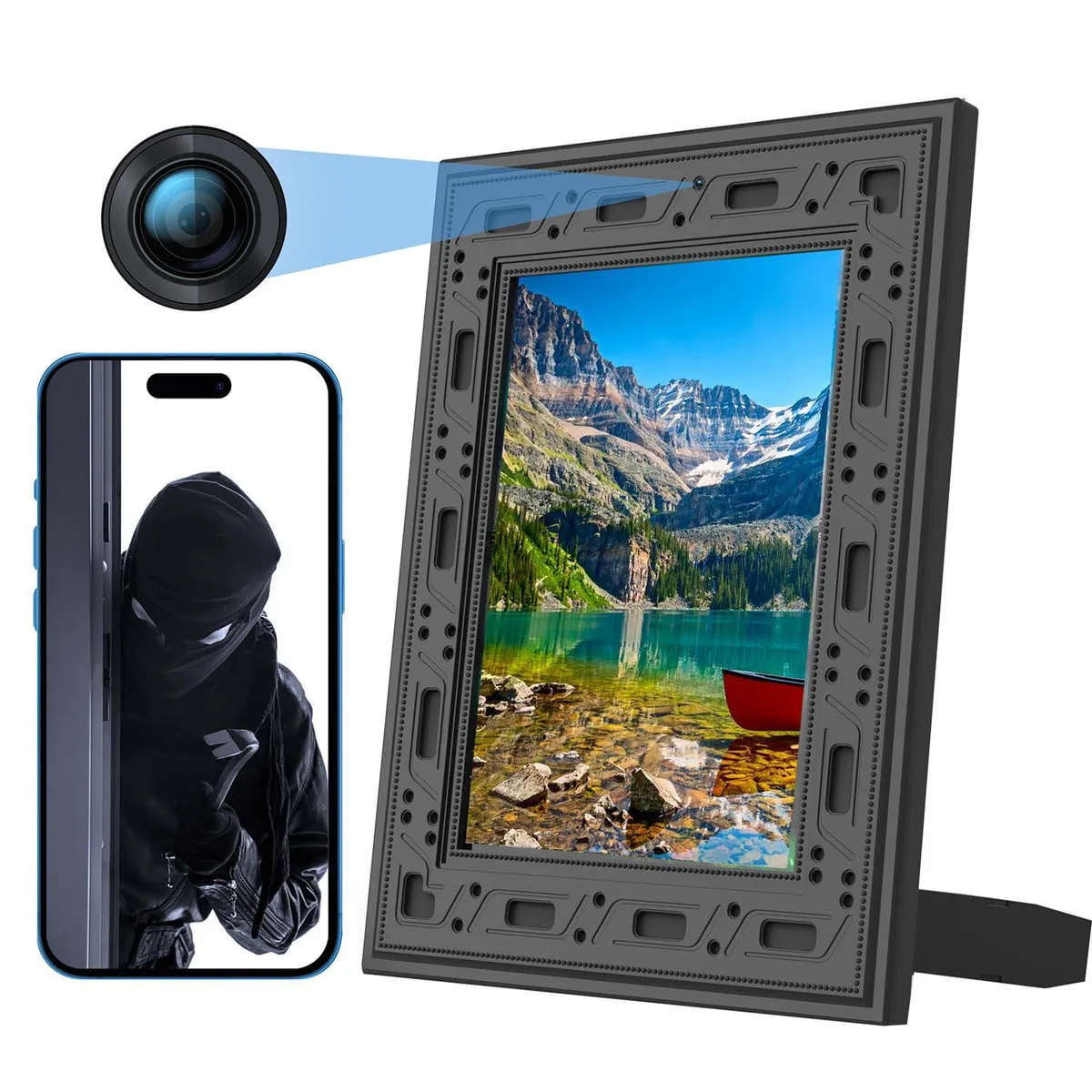  Clover XK 002 1080p Wireless Surveillance Photo Frame — produkto nuotrauka