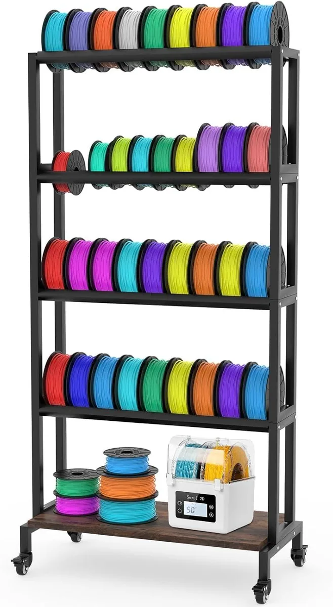 BFKK BFKK 5-Tier Filament Storage Rack 100 lb per tier 40 spools 3d printers accessory — 商品照片