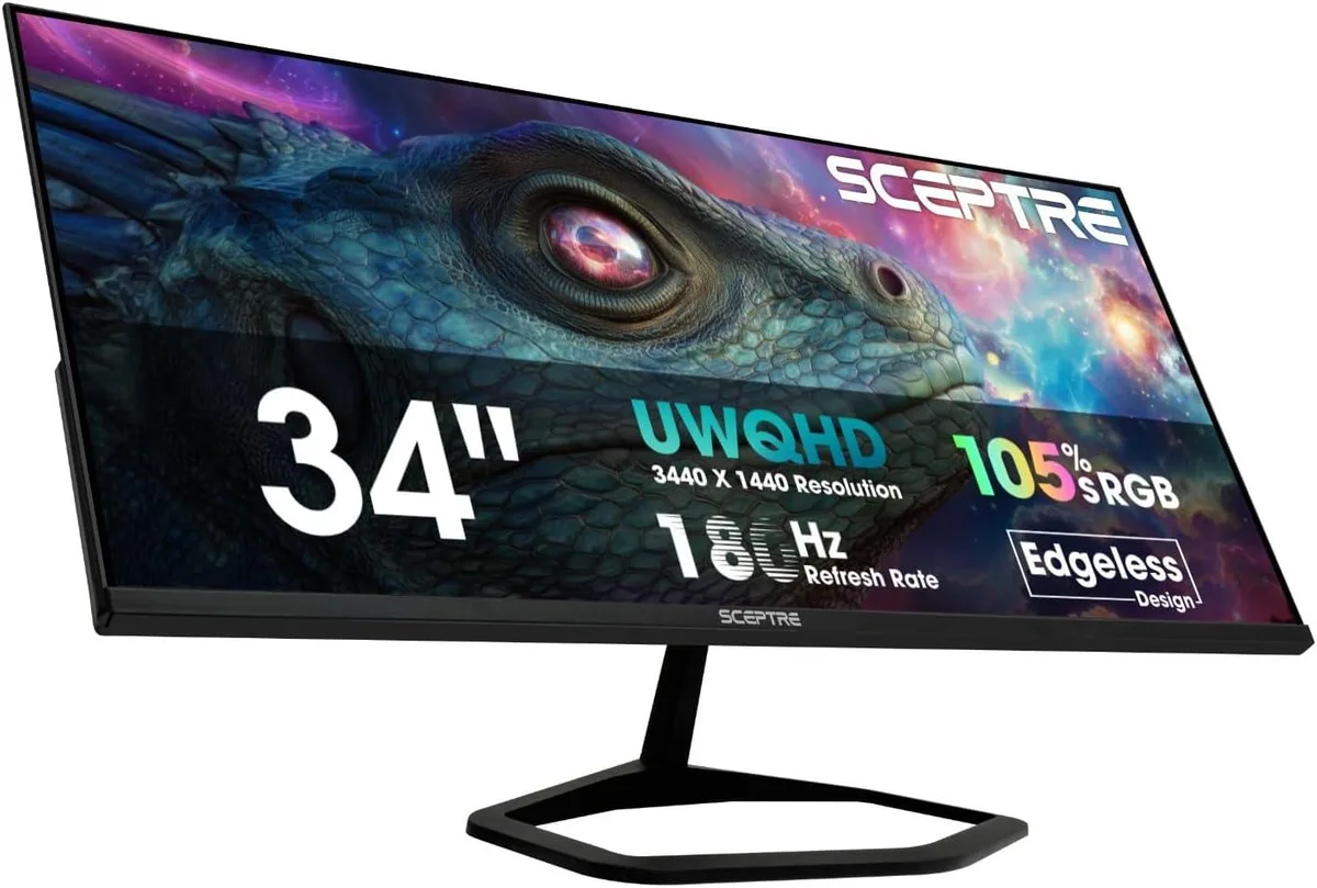 Sceptre Sceptre 34" 3440×1440 180Hz Ultrawide Gaming Monitor — photo du produit