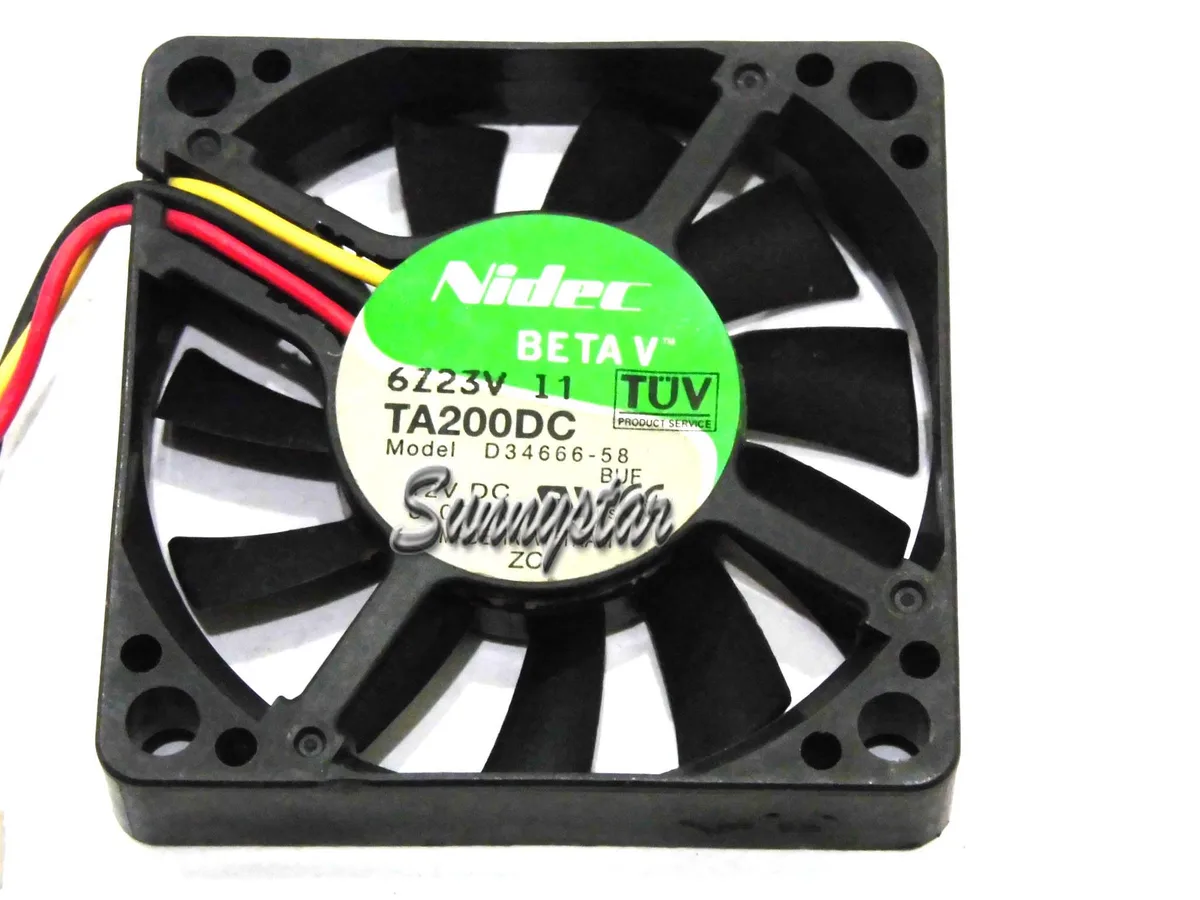Black square 50mm CPU fan with three wires