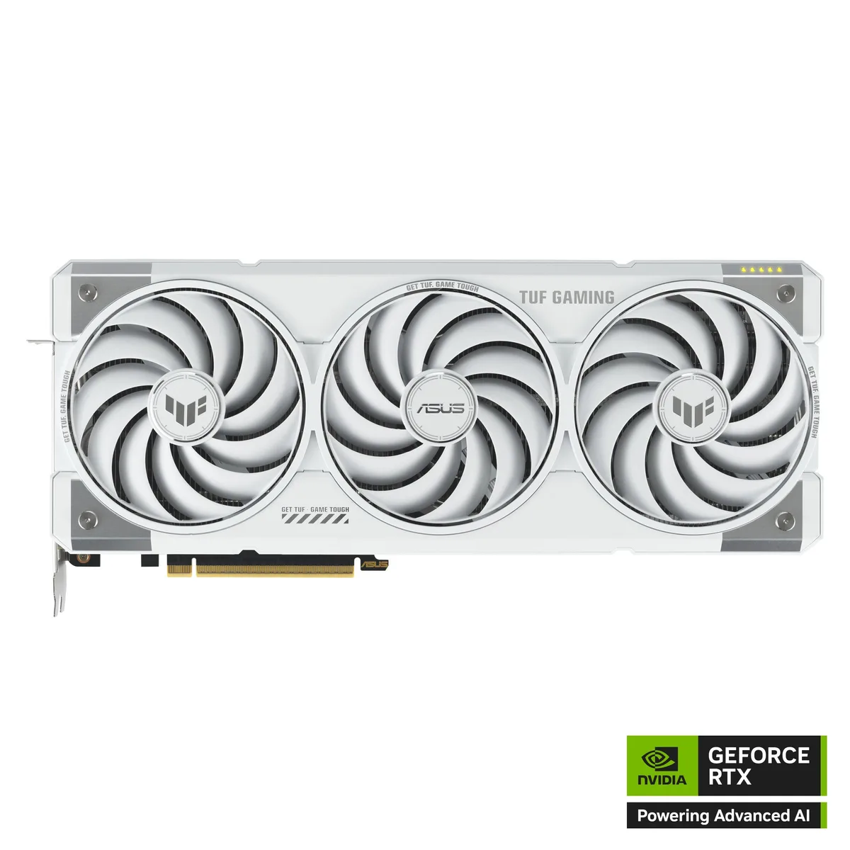 ASUS ASUS TUF Gaming GeForce RTX 5070 Ti White Edition 16GB GDDR7 graphics card — product photo