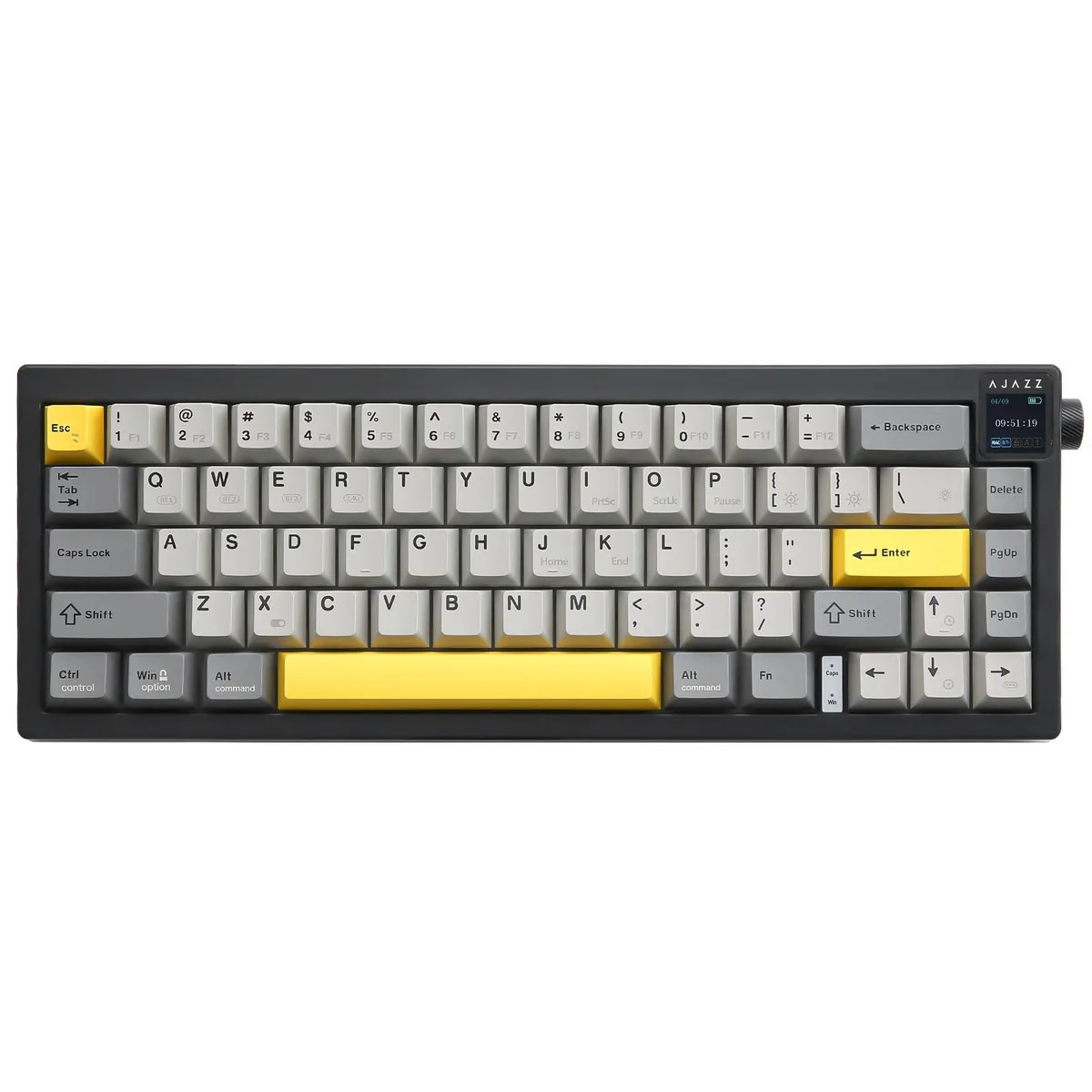 Vszerda Vszerda AJAZZ AK650 65% Wireless Mechanical Keyboard Black Flying Fish Switch — fotografia produktu