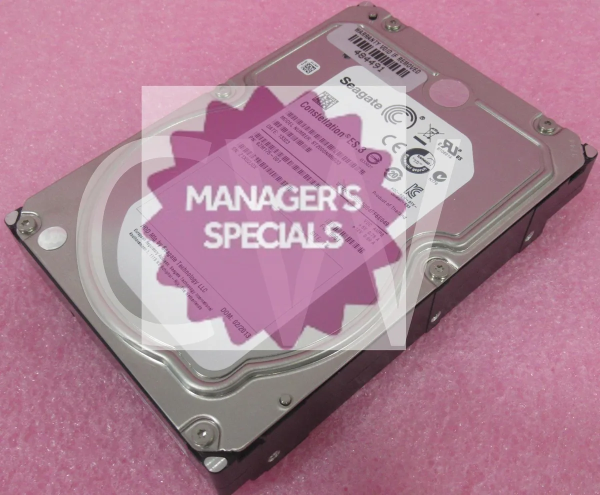 Silver 3.5 inch SATA hard drive with circuit board visible