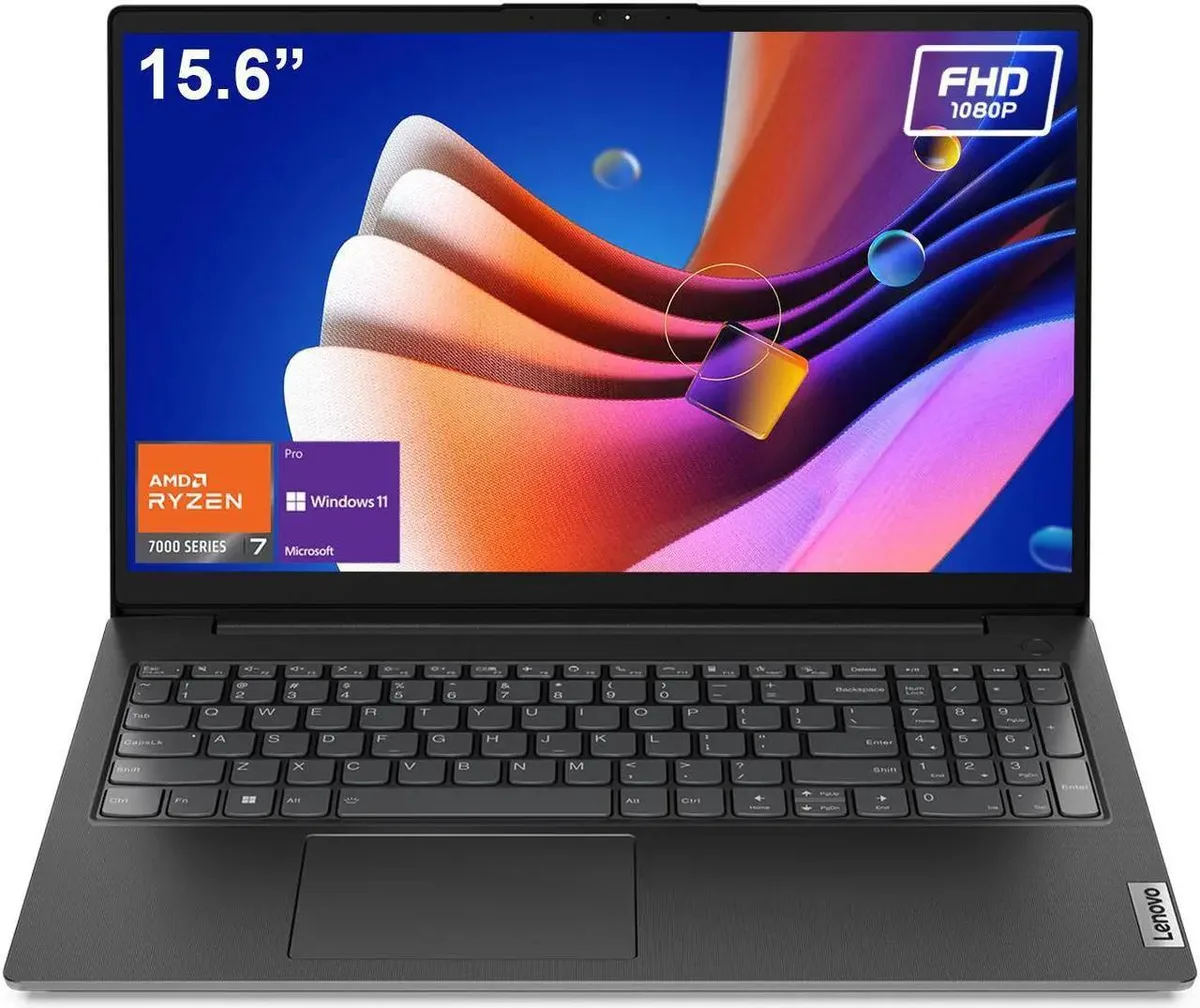 Lenovo Lenovo V15 G4 laptop Ryzen 7 7730U 8GB 256GB 15.6" FHD Windows 11 Pro Black — photo du produit