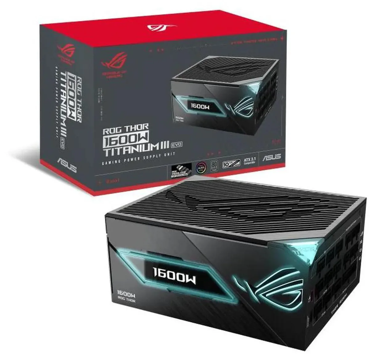 ASUS ASUS ROG Thor 1600W Titanium III EVO Equalizer Edition power supply — photo du produit