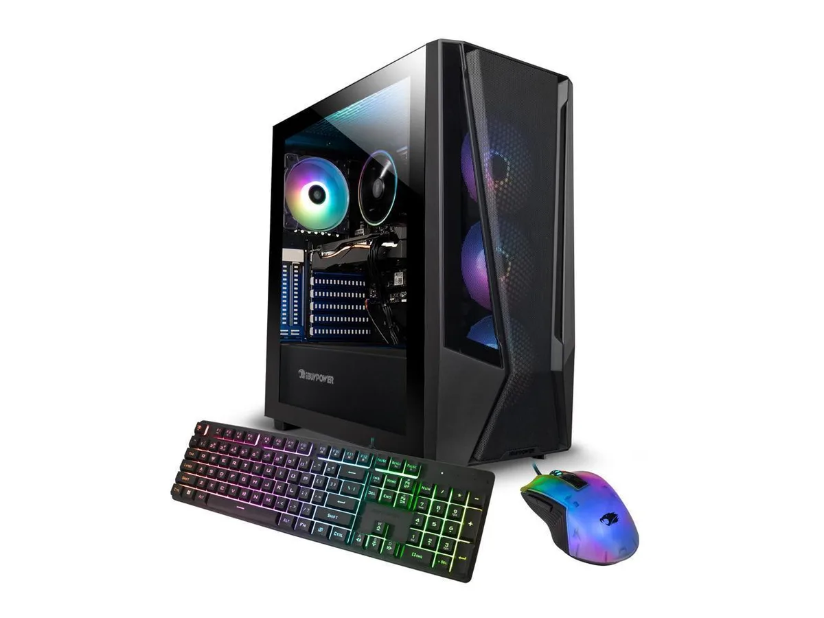 iBUYPOWER iBUYPOWER TMA7N3501 Gaming PC Ryzen 7 5700 RTX 3050 16GB DDR4 1TB NVMe — صورة المنتج