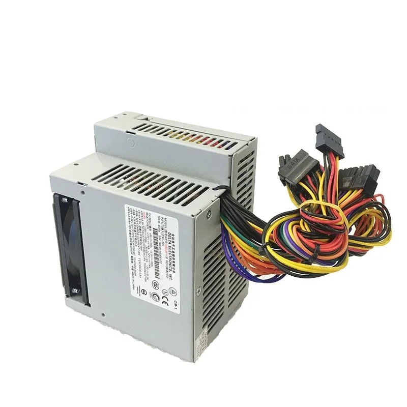 Silver ATX power supply unit with fan grille
