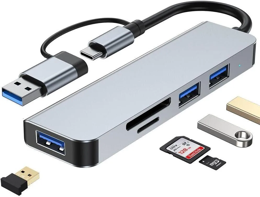 MCHOSE MCHOSE VIENON 5 in 1 Aluminum USB-C Hub with 3 USB 3.0 Ports — fotografija izdelka