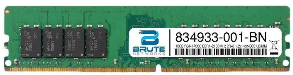 Brute Networks Brute Networks 16GB DDR4-2133 2Rx8 CL15 1.2V UDIMM — photo du produit