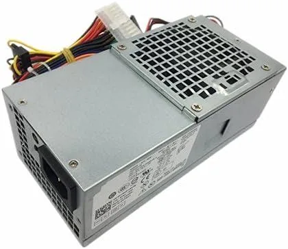 Rectangular metal PSU with 24-pin and 4-pin ATX plus SATA power connectors