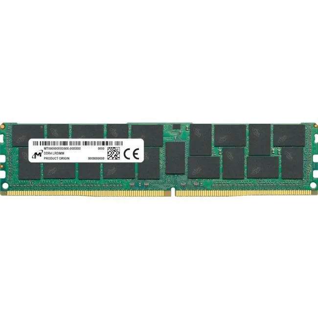 Green rectangular circuit board with black memory chips and gold edge connectors