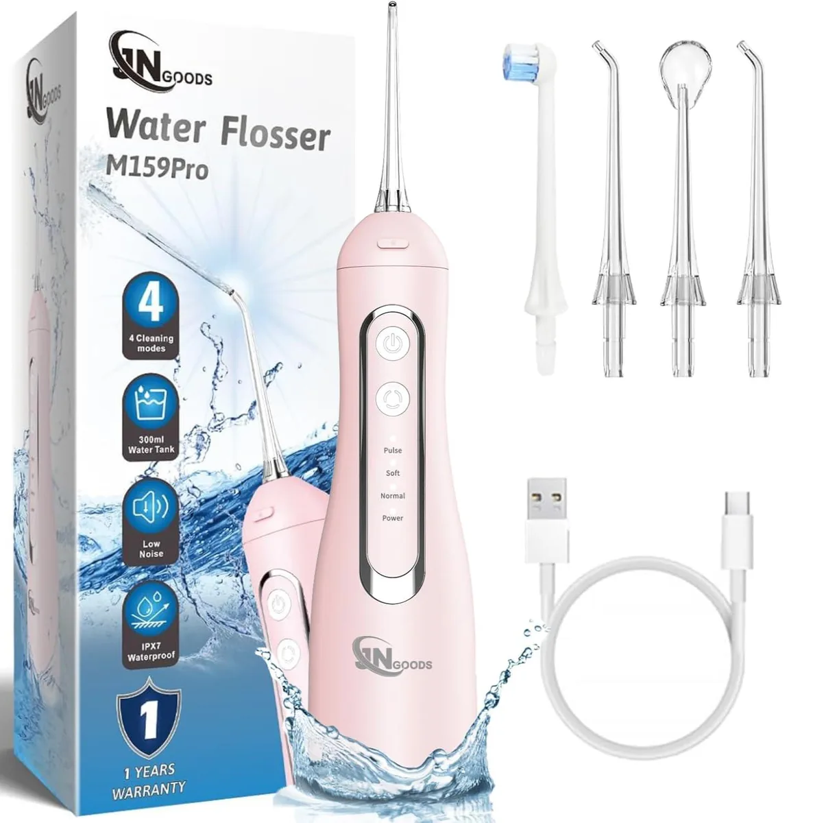  JNGOODS M159-Pro-Pink 300ml Oral Care — product photo