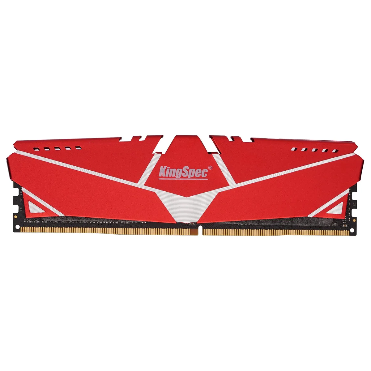 KingSpec KingSpec DDR4 16GB 3200MHz CL18 288-Pin UDIMM Red Heatsink desktop RAM — product photo