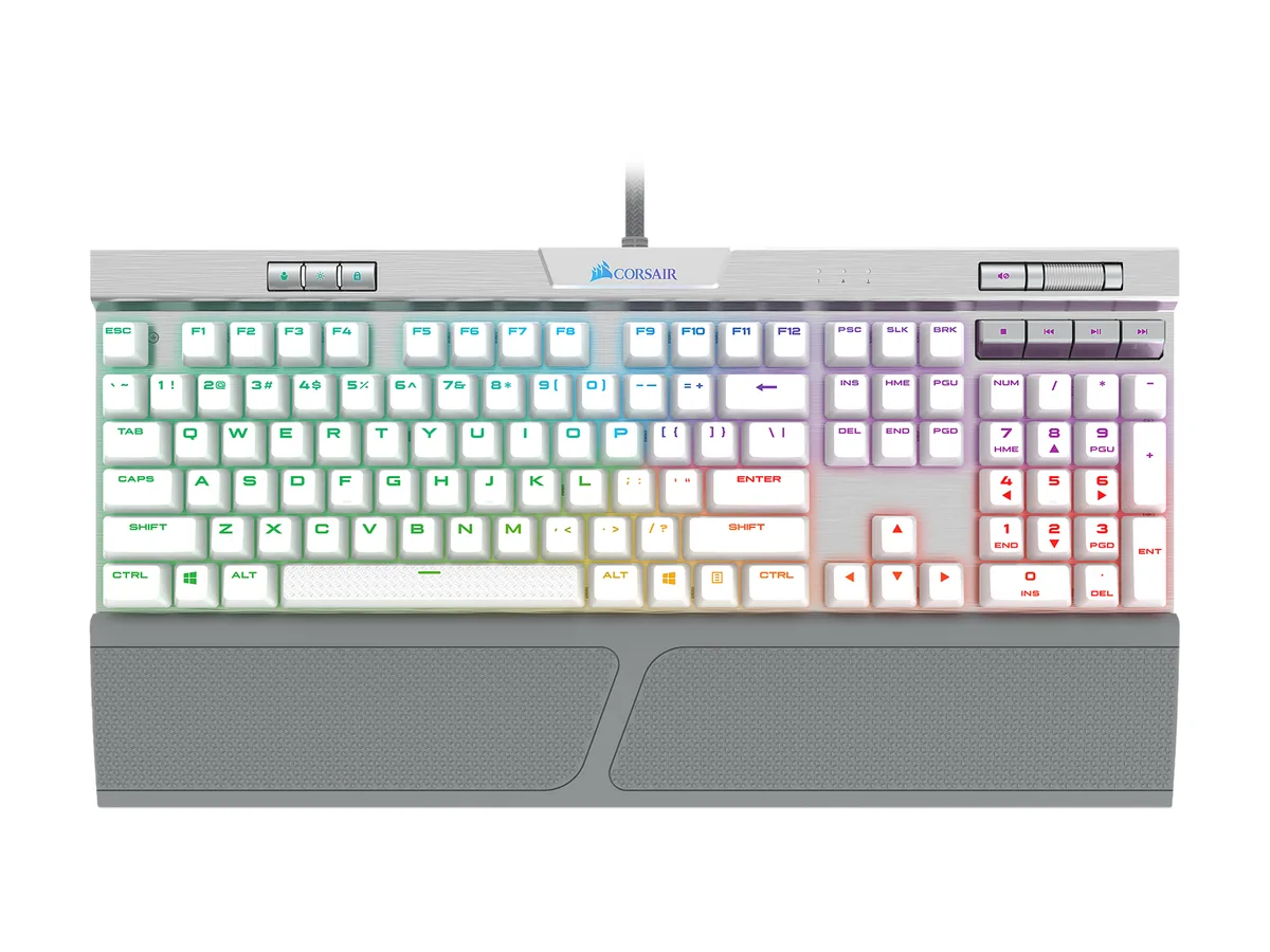Corsair Corsair K70 RGB MK.2 SE CH-9109114-NA Gaming Keyboard Cherry MX Speed Silver White — 商品写真