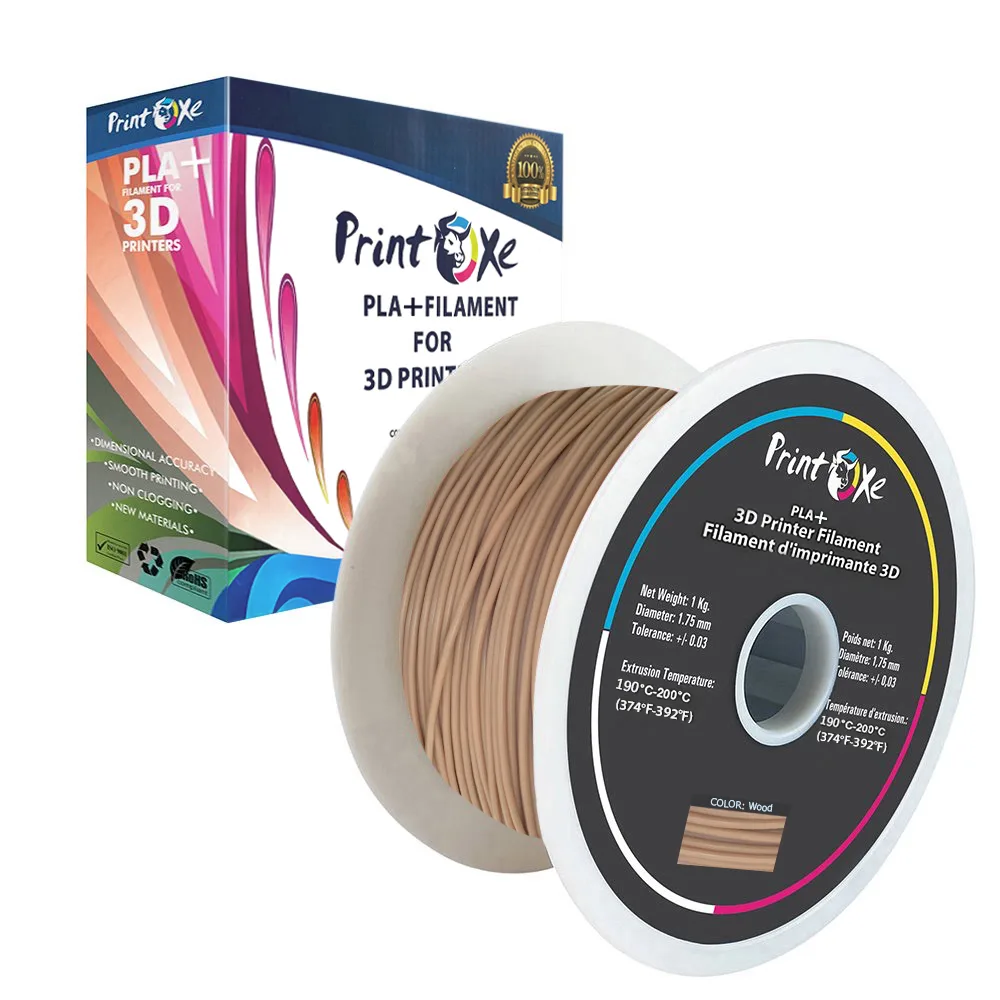 PrintOxe PrintOxe PLA+ Pro Wood Colour Filament 1.75mm 1Kg +/-0.03mm — produkto nuotrauka