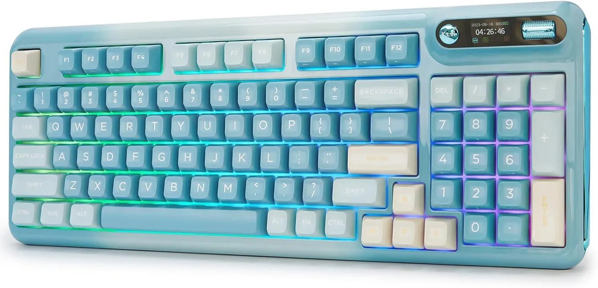BFKK BFKK Z98 94-Key Hot-Swap Gasket Gaming Keyboard (Tactile, Blue) — product photo
