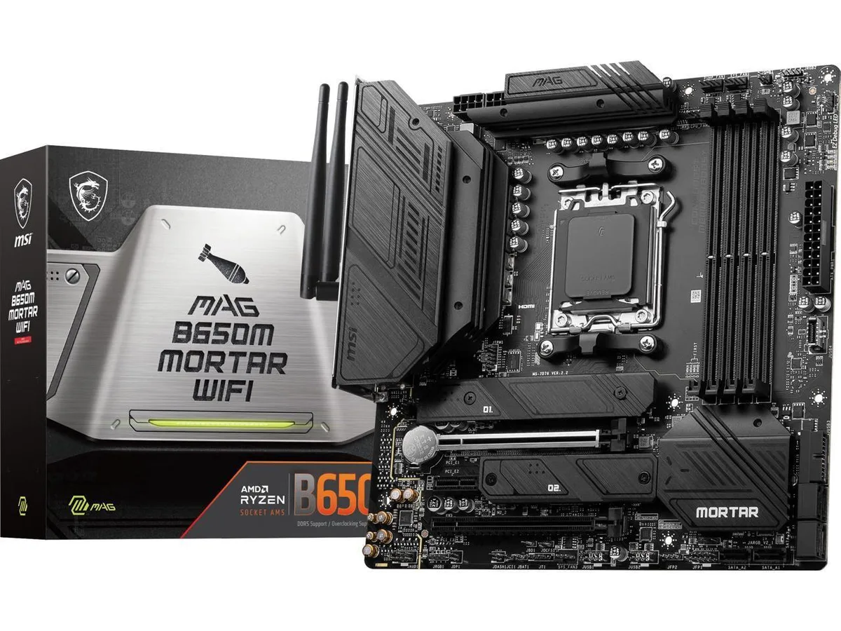 MSI MSI MAG B650M Mortar Wi-Fi AM5 AMD motherboard — product photo