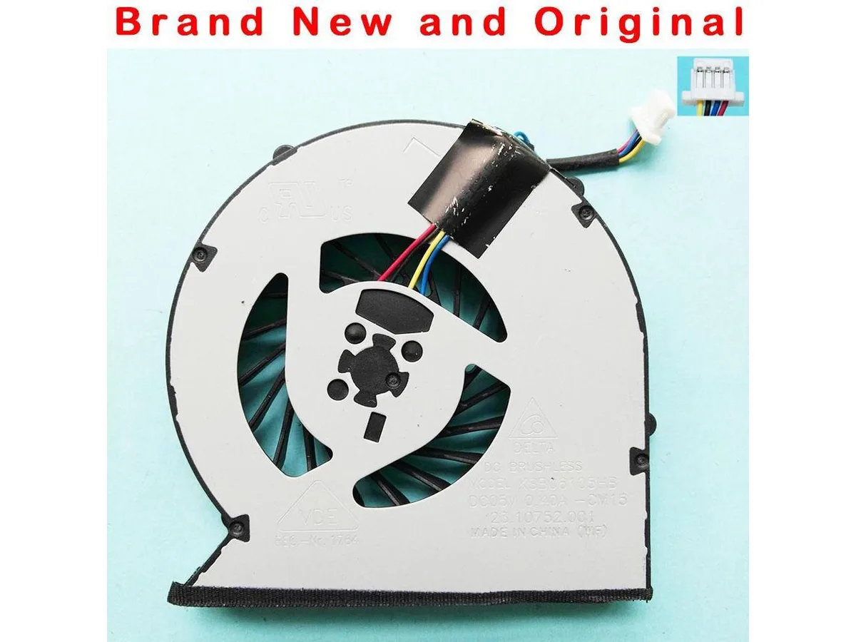 Black CPU cooler fan with heatsink for HP 440 445 450 G1 laptops