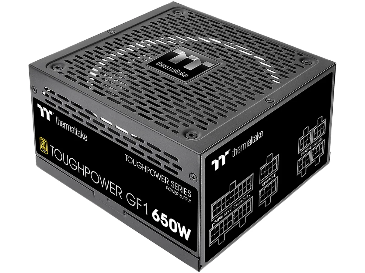 Thermaltake Thermaltake Toughpower GF1 650W 80+ Gold Full Modular PS-TPD-0650FNFAGU-1 power supply — product photo