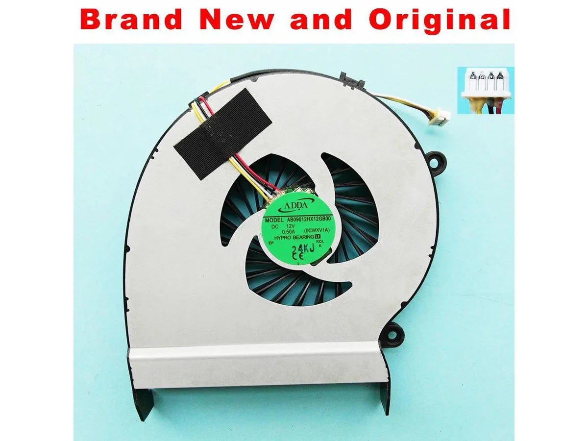 New original CPU cooling fan for ADDA AB09012HX12GB00 0CWXV1A DC 12V 0.5A