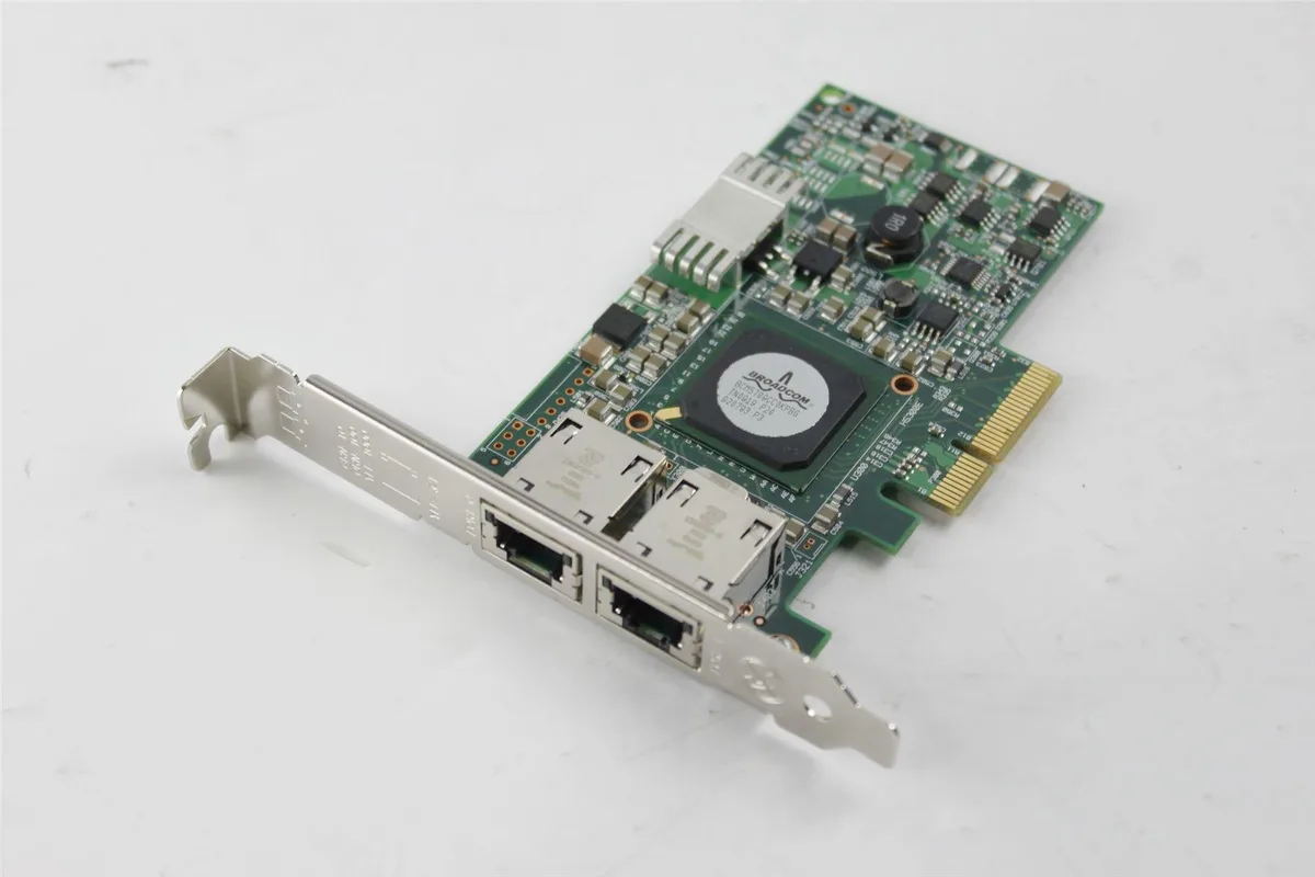IBM IBM BroadCom PCI Ethernet Network Adapter Card High Profile Dual-Port 49Y4205 49Y4204 — 商品照片