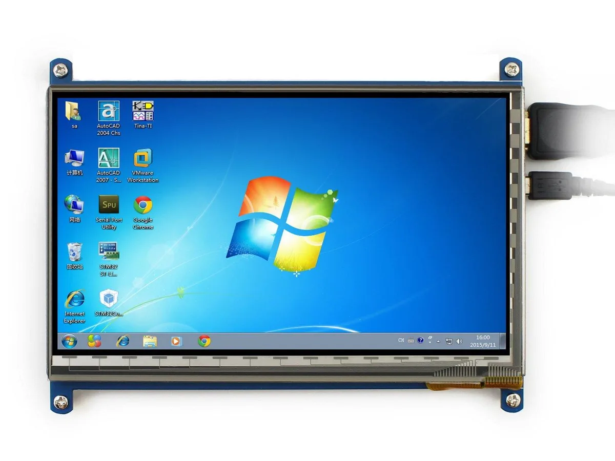 LORDWORLD LORDWORLD 7inch HDMI LCD 1024x600 Capacitive Touch development board — 商品写真