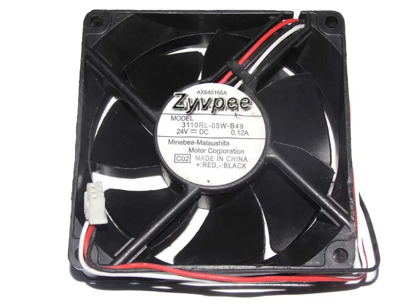 Zyvpee Zyvpee 3110RL-05W-B49 C02 80×25 mm 24 V 0.12 A 3-pin case fan — foto produk