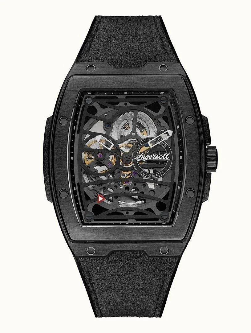 Ingersoll/Rand Ingersoll/Rand The Challenger I12307 Black Skeleton Dial Automatic Watch 44.6mm 13.60mm 50m — product photo